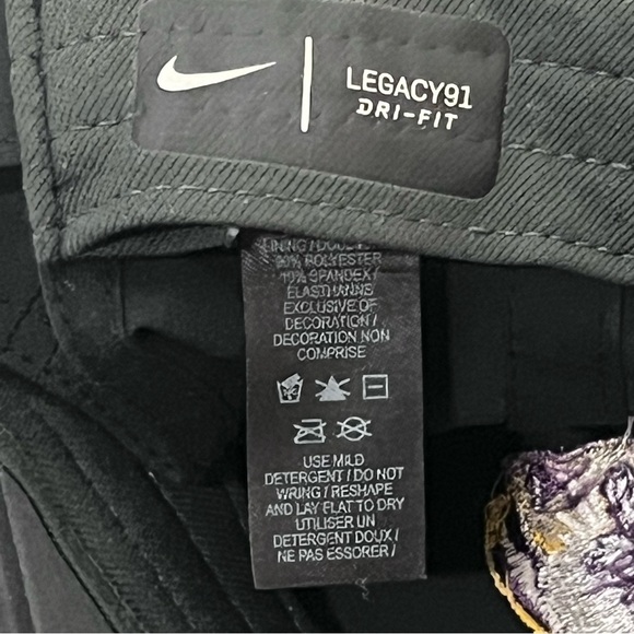 LSU Tigers Adult Adjustable Dark Grey Dri-Fit Ball Cap by Nike Legacy91 main image 11